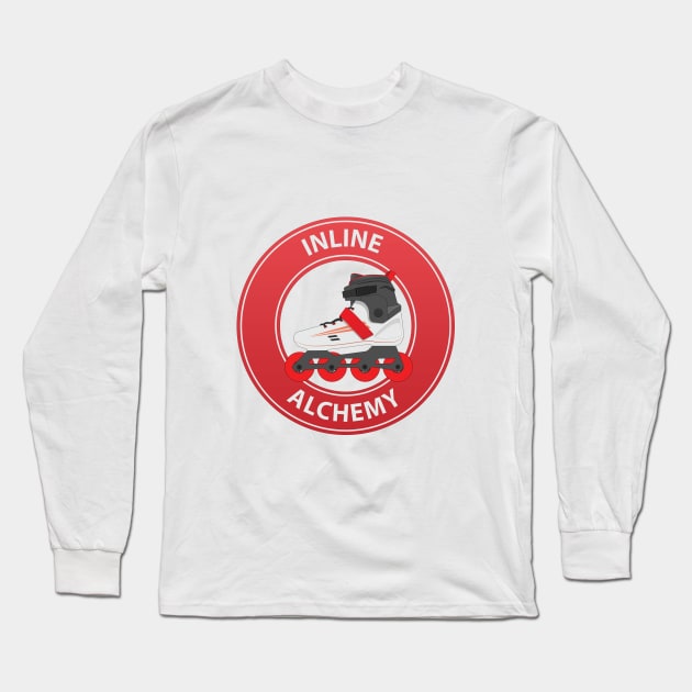 Inline Alchemy - Red Inline skate & rollerblade Long Sleeve T-Shirt by Whiterai